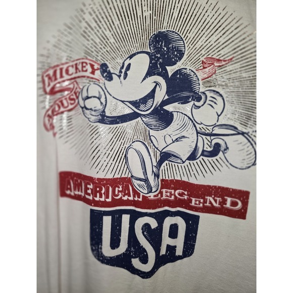 Disney Park Mickey Mouse American Legend‎ USA Shirt Women's Large - Picture 2 of 4